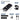 3 In 1 450 Lumens USB Rechargeable Bike Light - Black (BX3-T6)