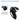 Silicone Protective Jacket with Thumb Cap for Oculus Quest 2 Controller - Black