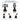 360 Degree Rotation Face Tracking Gimbal Stabilizer for Mobile Phone - Black