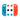 Gaming-Blue& Red Silicone Case with 3-Set Thumb Stick Caps for Nintendo Switch/Nintendo Switch OLED Joy-Con Controller