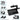 Gaming-Charging Stand with Indicator Light for PS VR2/PS5 Controller-Black(FC-PVR2-003)