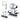 Gaming-JYS Magnetic Charging Display Stand for P5 VR2 Controller-White(JYS-P5155)