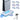 Gaming-DOBE Multifunctional RGB Charging Dock for PS5 Slim-White(TP5-3528)