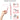 7 in 1 Multifunctional Cleaning Kit for Mobile Phone/Keyboard/Earbuds/Laptop - White/Pink