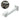 Security System Accessories-Universal Aluminium CCTV Bullet Camera Wall or Ceiling Mount Bracket Holder